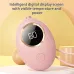 2 in 1 Portable Mini Hand Warmer USB Rechargeable 2000mAh Power Bank Heater 3 Temperature Adjustment Digital Display Hand Warmer