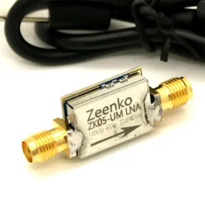 Zeenko UM Series Low Noise Amplifier 20dB Gain USB Type-C 100kHz-4GHz/6GHz/10GHz High PSRR LDO RF Preamplifier