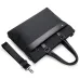 Men's Business Briefcase 14''  Laptop Handbag Waterproof Large Capacity Shoulder Crossbody Bag