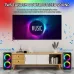HY-3317 Portable bluetooth Speaker Wireless Speakers RGB Light Dual Subwoofers Tweeter Support U Disk AUX TF Card Playback Outdoors Karaoke Speakers