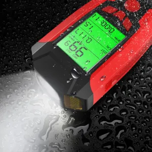 BIKIGH3-in-1 350LM COB Bike Light + USB Horn Lamp + Speed Meter LCScreen 5-Modes Waterproof Bicycle Headlight With Horn