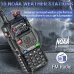 Baofeng UV-5RH PRO GPS Walkie Talkie Multi Band Wireless Copy Frequency NOAA Long Range Two Way Ham Radio Rechargeable Portable Handheld Communication Device