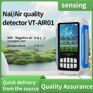 VT-AIR01 Air Quality Test 2000mAh Battery 2.8 Inch Screen CO2 PM2.5 NAI HCHO TVOC Monitoring Real-Time Display