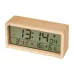 LED Wooden Digital Alarm Clock Multifunctional Large Screen Date Temperature Humidity Backlight 12/24 Hour Snooze Table Clock