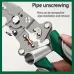 IPRee Foldable Wire Stripper Multi-Function Crimping Pliers Pulley Design Electrician Wire Splitter Winding Tool for Cable Management