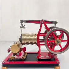 Fire-absorbing Stirling Vacuum Engine Model with 3 PCS Thin Copper Sheets Air Valve Educational Toys