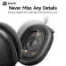 PICUN F8 Pro Wireless bluetooth 5.4 Headset Dual Noise Reduction Headphone ANC ENC Noise Cancelling 40mm Titanium-Plated Diaphragm Speaker AAC Audio 140H Playback Low Delay Removable Earmuffs Headphones with Mic