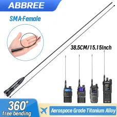 ABBREE AR-771S SMA Female Universal Soft Antenna For Baofeng UV5R UV5RH BF888S Quansheng