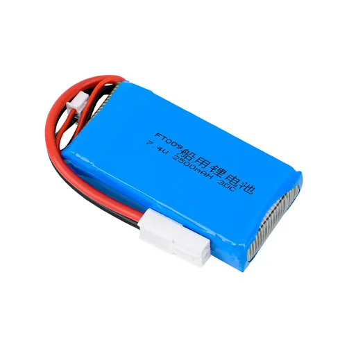 7.4V 2500mAh 30C 2S High-Performance Lipo Battery EL-2P Plug for Feilun FT009 Fast High Speed RC Boat