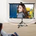 BlitzWolf BW-VS12 Portable Projector Screen with Tripod Stand 60/84/100/120 Inch 16:9/4:3 Format 4K HD 3D Compatible Quick Setup Home Theater Outdoor
