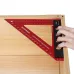 ENJOYWOOD 200mm Aluminum Alloy Carpenter Square Triangle Ruler Woodworking Precision Hole Positioning Square