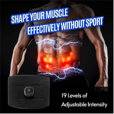 Ems Muscle Stimulator Unisex 6 Massage Modes Abdominal Pulse Trainer Portable Electric Smart Fitness Equipment
