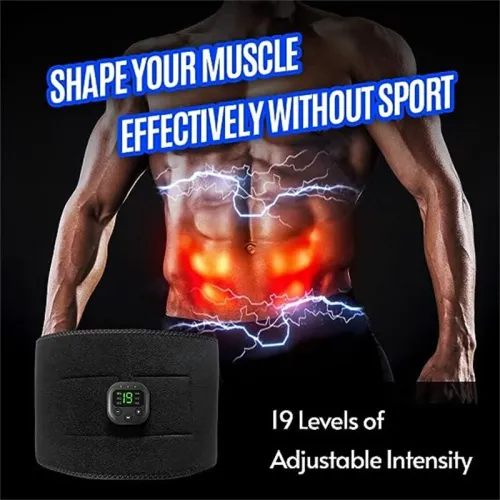 Ems Muscle Stimulator Unisex 6 Massage Modes Abdominal Pulse Trainer Portable Electric Smart Fitness Equipment