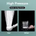 Shower Head High Pressure Digital Display Four Modes Handheld Bathroom Shower Accessory Water Saving Pressurized Adjustable Spray LED Temperature Display