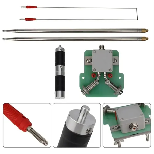 DP200 7-54MHz 200W Portable Dipole Antenna Stainless Steel Telescopic Design for UV Band Horizontal Polarization SWR Less Than 1.5 Lightweight Temporary Communication