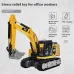 TRASPED HG4-301 RTR 1/64 2.4G Mini RC Excavator Alloy Bucket 270 Rotation Support App Remote Controlled LED Light Sound Engineering Vehicles Two Speed Desktop Toys Model Collection Gift For Boys
