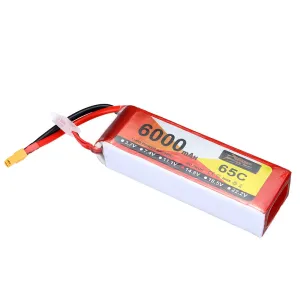 ZOP Power 14.8V 6000mAh 65C 4S  LiPo Battery XT60 Plug for RC Drone