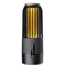 2 in 1 Solar Powered Mosquito Killer Lamp LED Lighting 1200mAh Lithium Battery 2500V High-voltage Efficient Bug Zapper Outdoor Camping Night Light