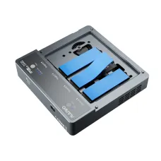 MAIWO K2024 4 Bay M.2 NVMe SSD Enclosure with USB4 Port 40Gbps High Speed SSD Case with Colling Fan Support 1-to-3 Offline Clone for 2230/2242/2260/2280 Hard Drive