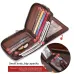 BULLCAPTAIN Genuine Leather Bifold Men Zipper Wallet RFID Blocking Mutil Card Holder Coin Purse Small Cash Clip