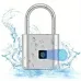 Smart Fingerprint Padlock 20 Fingerprints USB Rechargeable Door Lock Biometric Fingerprint Door Lock Zinc Alloy Smart Life Unlock
