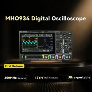 MH0934 MH0954 MH0984 High Precision Digital Oscilloscope 4 Channels 800MHz Bandwidth 12-Bit Resolution 4GS Sampling Rate Touchscreen USB HDM Signal Analysis