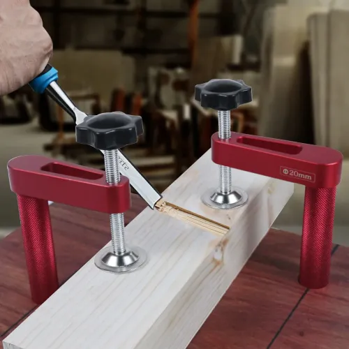 2 Packs JIGHOLE 19mm/20mm Bench Dog Hold Down Clamps MFT Table Workbench Hole Clamps for Woodworking Clamps Hand Tools