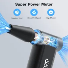 MECO ELEVERDE D1 Electric Air Duster 8-Gear to 130000RPM  Keyboard Cleaner Rechargeable Cordless for Keyboard, Car, Pet Hair