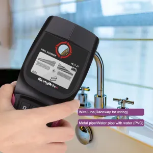 Multifunction Wall Scanner Metal Tester Stud Finder Live Wire Locator 100mm Ferrous Metal 80mm Copper 25mm Wood Compact Design Portable