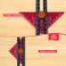 Aluminum T Square Ruler 180 Degree Rotating Marking Gauge Precision Woodworking Measuring Tool with Easy Read Layout Lines