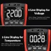 BSIDE ZT-Y EBTN LCD Multimeter 3Line Display 9999 Counts TRMS Auto-Range Voltmeter Capacitance Temp VFC NCV Hz Tester Flashlight