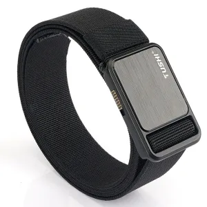 TUSH120cm Metal Buckle Tactical Belt Nylon Wistand Inserting Buckle Military Fan for Men Women