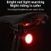 BIKIGH100LM Mini Bike Headlight Taillight 200mAh Type-Rechargeable 3 Modes Adjustable Warning Bicycle Light for MTB Night Riding Safety