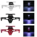 12V CNC Motorcycle Alloy License Number Plate Holder Bracket LED Lights Universal