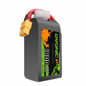 Ovonic 14.8V 1800mAh 120C 4S LiPo Battery XT60 Plug for 5 Inch Freestyle RC FPV Racing Drone