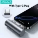 USAMS CD248 3000mAh Mini Tail Plug Portable Power Bank Type-C Plug-in External Battery Power Supply Fast Charging for iPhone 16 16 Pro 15 15 Pro Max for Huawei Pura X for Xiaomi 15pro for Samsung Galaxy S25 Ultra