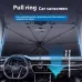 Laser Foldable Car Front Windshield Sunshade Umbrella Sun Protection Heat Insulation Front Window Summer Umbrella