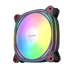 Aigo Z12 Computer Case Fan Reverse Ventoinha PC 120mm RGB Fan Cooler PWM CPU Cooling Fan 3Pin 5V ARGB 12CM Ventilador
