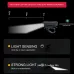 BIKIGHQ09L Wireless Remote Control Bicycle Headlight with Horn Smart Light Sensor Digital Power Display Type-Charging Waterproof Bike Front Light for Outdoor Night Riding Safety