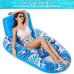 WaveRite 1pc Inflatable Floating Pool Lounge Chair Water Floaties for Swimming Pool Lake Lounge Float Swimming Beach Lounger Floating Seat With Backrest