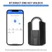 RAYKUBE J916 Smart Bluetooth Fingerprint Padlock APP TT Electronic Lock IP67 Waterproof for Home Office Luggage and Outdoor Security