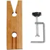 Bench Pin Clamp C Clamp Mount On Bench Table Jewelry Tool Hardwood 9x2 Inches for Sawing Drilling Filing Workbench