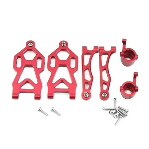 Front Upper Lower Swing Arms Steering Cup For 1/16 SCY 16101 16201 JJRC Q117 Q130 Q132 Metal Upgrade Accessories RC Car Parts