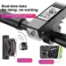 3 in 1 450Lm Brightness Wireless Bike Headlight 2000mAh Battery Type-3 Light Modes Smart Speedometer with 120db Horn for Night Cycling