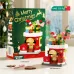 Christmas Santa Claus Building Blocks Assembly Kit Holiday Decoration DIY Model Festive Gift Set
