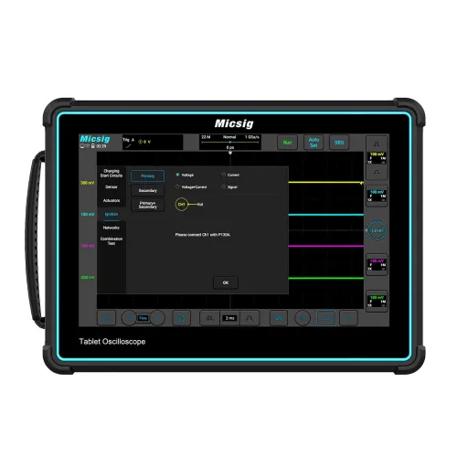 Micsig ATO2004 Digital Oscilloscope Automotive 200MHz 220Mpts Portable oscilloscopes touchscreen Table diagnostic oscilloscope