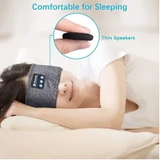 KALOAYoga Soft Sleep Eye Mask 3Contoured Music Play Sleeping Headphones Answering Phone Calls Wireless Sport Mask with Built-in Battery for Deep Sleep
