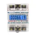 SmartMeter 100A LCD KWh Energy Meter with Three-Phase Backlight Guide Rail for Home Use Energy Monitoring  3*127/220VAC  Power Consumption Measurement
