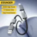 ESSAGER ES-X80 5A 240W USB-A/Type-C to Type-C/iP Cable PD3.0 QC3.0 PPS DCP SCP FCP AFC VOOC Fast Charging Data Transmission Tinned Copper Core Line 0.25M/1M/2M Long for iPhone 17 17Pro 16 Pro Max 15 14 for Xiaomi 17pro for SAMSUNG for OPPO for VIVO