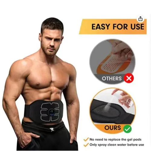 Electric ABAbdominal Belt Smart Body Massager Portable Lightweight Lazy Muscle Training Fitness Equipment for Home Gym